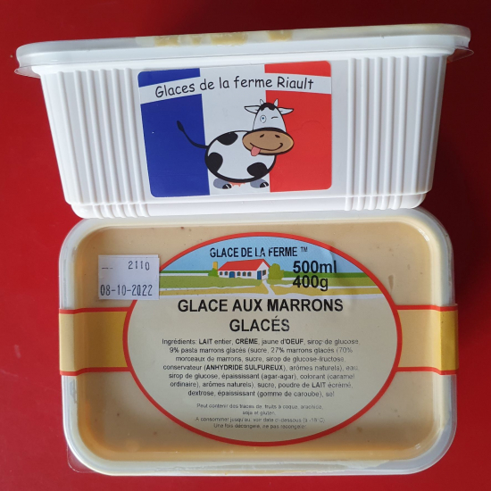 Glace aux Marrons glacés - 500 ml