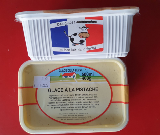 Glace pistache - 500ml