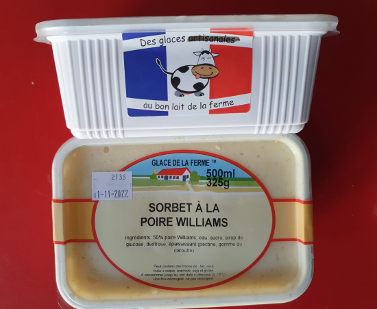 Sorbet Poire williams - 500 ml
